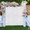 20-Pieces White Artificial Flower Wall Panels for Backdrop Decor